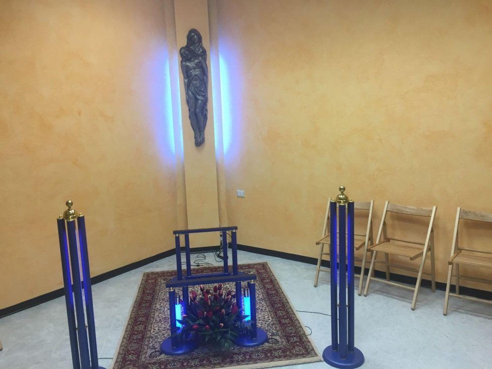 sala della casa funeraria