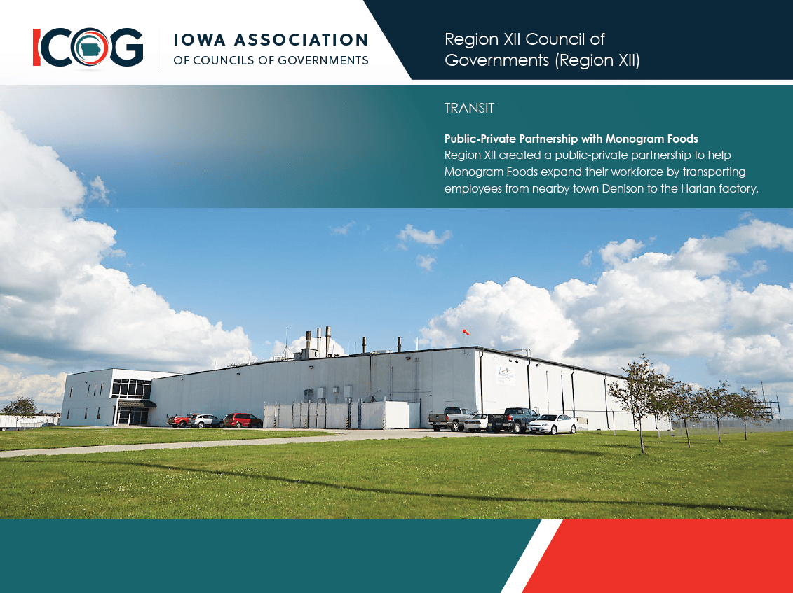 Region XII transit project with Monogram Foods in creating workfroce transportaton options