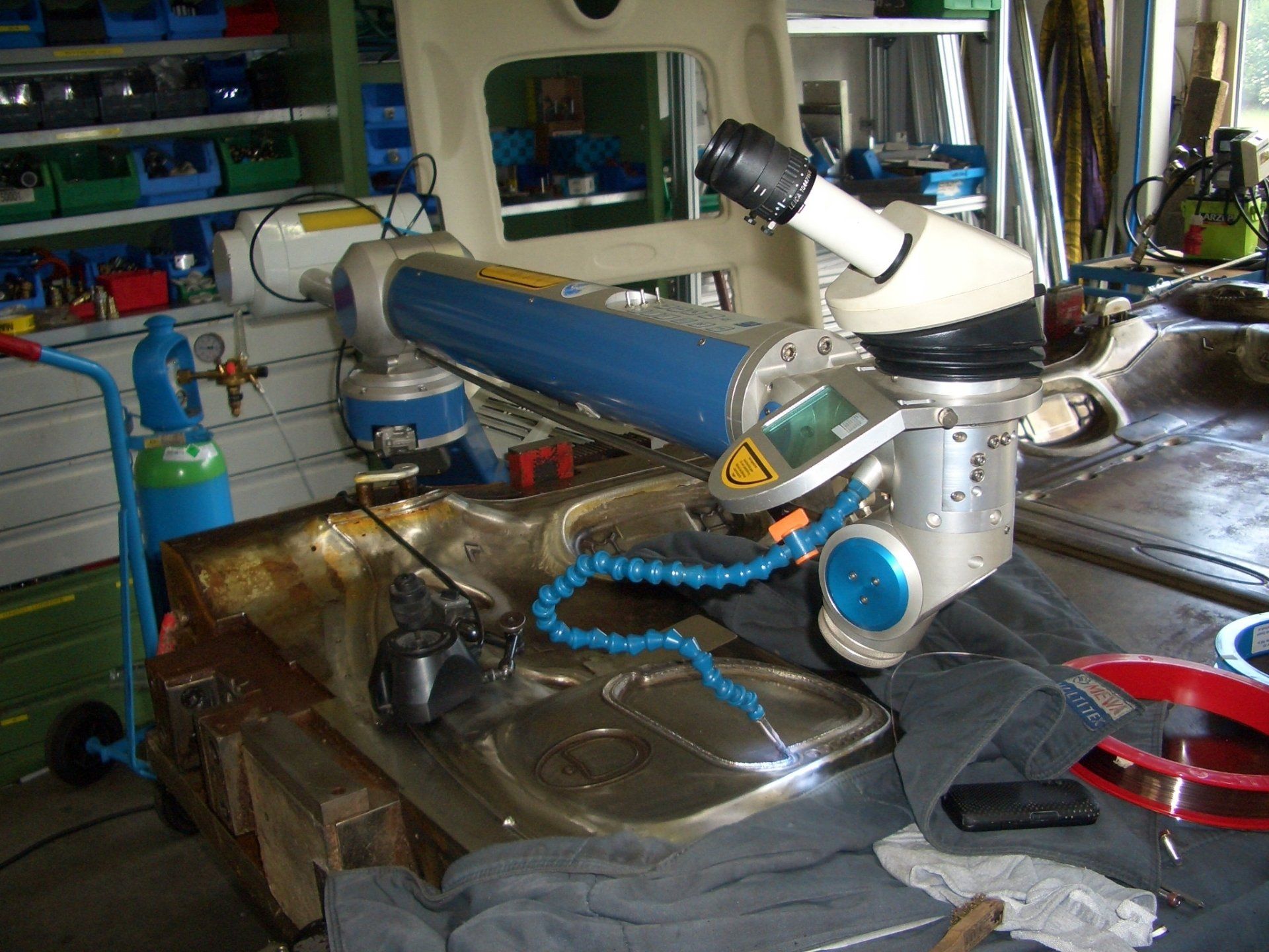 Jutz Lasertechnik, services, mobile laser welding