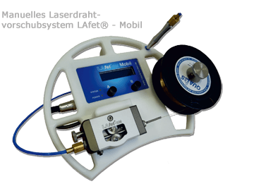Jutz Lasertechnik, Produkte, Applikationen, Alpha Laser, Laserdrahtvorschubsystem LAfet