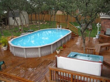 Pool In Garden — Holding Tanks in Manchester, CT Pool In Garden — Holding Tanks in Manchester, CT