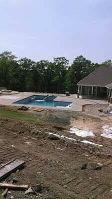 Making Of Pool — Construction Sites in Manchester, CT