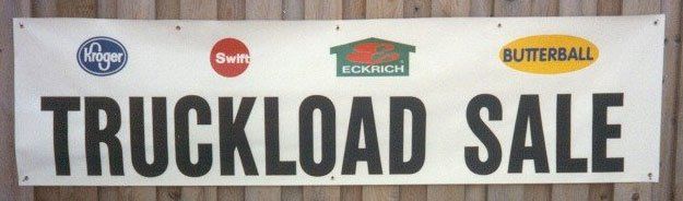 Channel Letters — Truckload Sale Banner in Indianapolis, IN