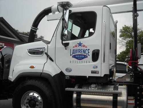 Lawrence Utilities Lettering — Indianapolis, IN — Next Day Signs