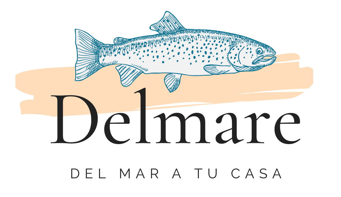 Un logo para delmare con un pez