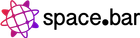 Un logotipo para la barra espaciadora con un átomo