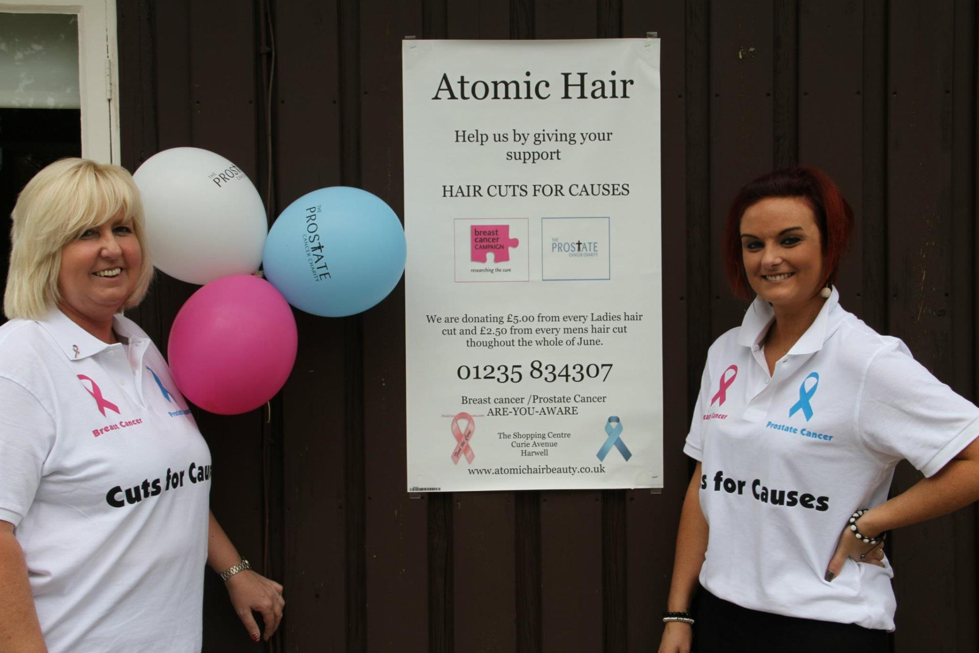 Atomic Hair charity work