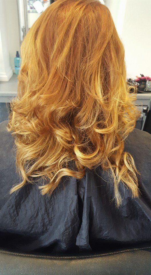 Highlights and blow dry