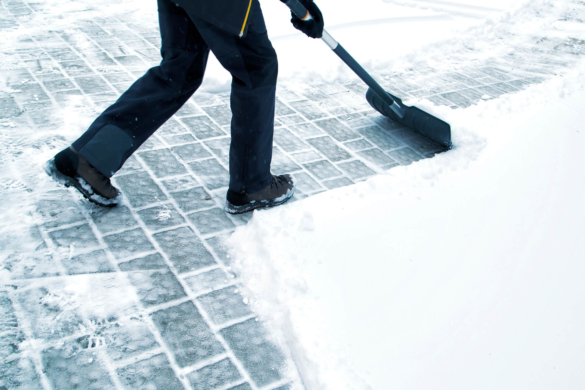 Shrub Trimming — Removing Snow on Pathway in Louisville, KY