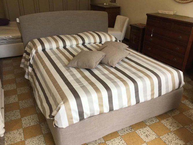 letto con trapunta
