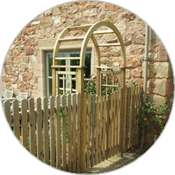 wooden arch