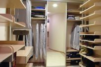 A customized walk-in closet design