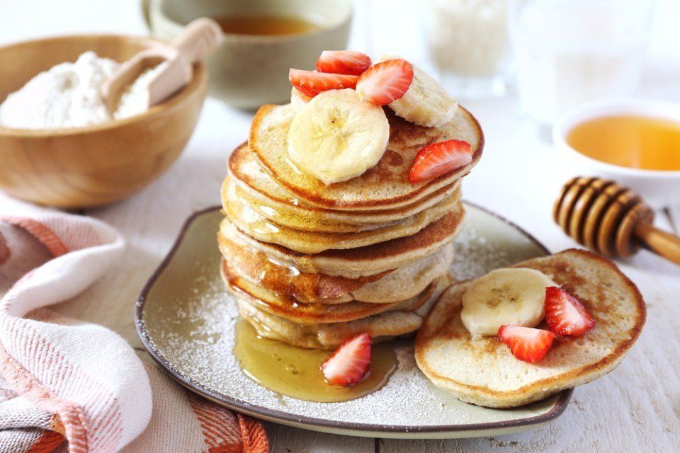 Pancakes banana e fragola