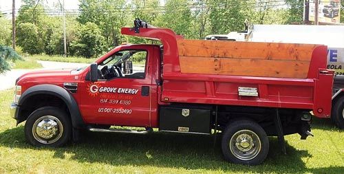Red truck — Home heating oil in Osceola Mills, PA Red truck — Home heating oil in Osceola Mills, PA