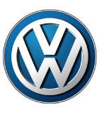 Volkswagen logo: white 