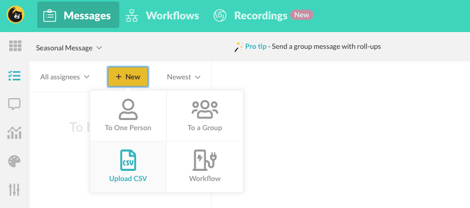 bonjoro can upload csv contacts