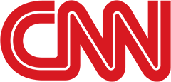 CNN logo in red with a white outline.