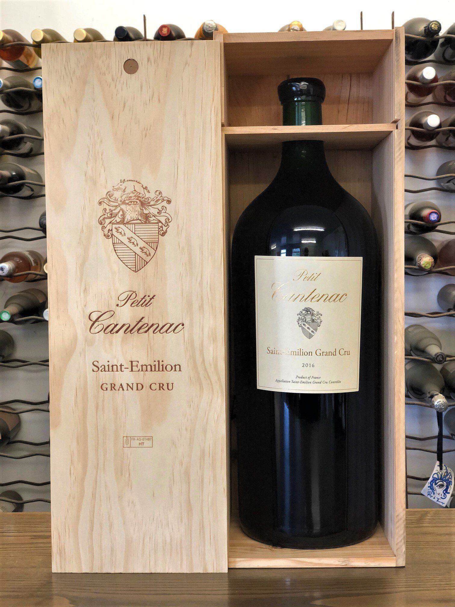 Petit Cantenac St-Emilion Grand Cru, Double Magnum & Imperial in Wood Gift Boxes Imperial 6ltr Grand Cru St Emilion