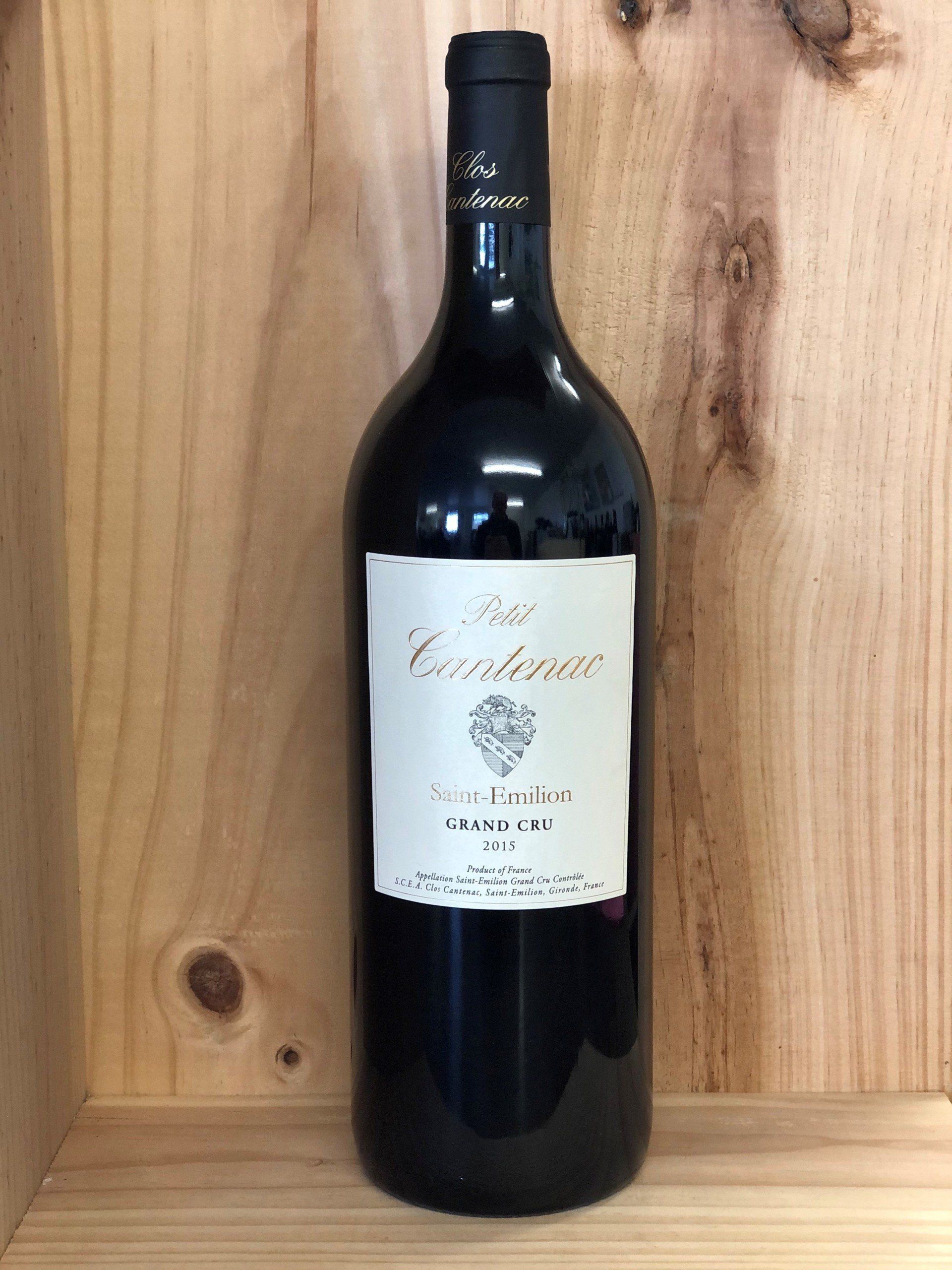 Petit Cantenac St-Emilion Grand Cru, Magnum 2018 Magnum Petit Cantenac St-Emilion Grand Cru 2015