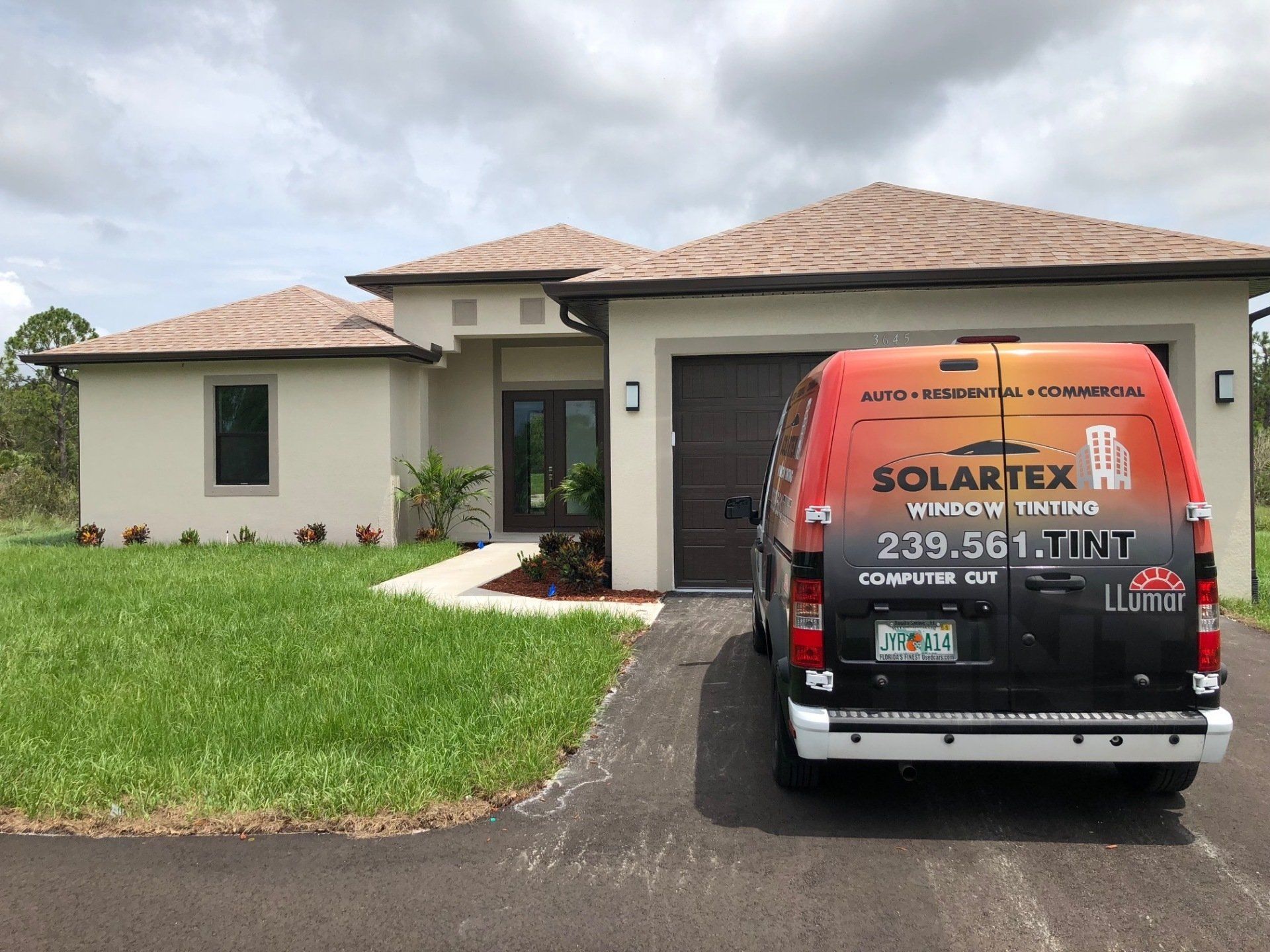 A van with 