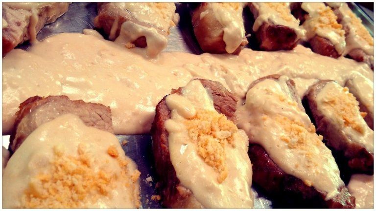 piatto a base di carne d'oca