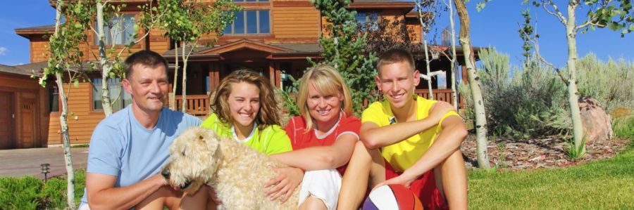 Happy family after termite control treatment in their Perth home