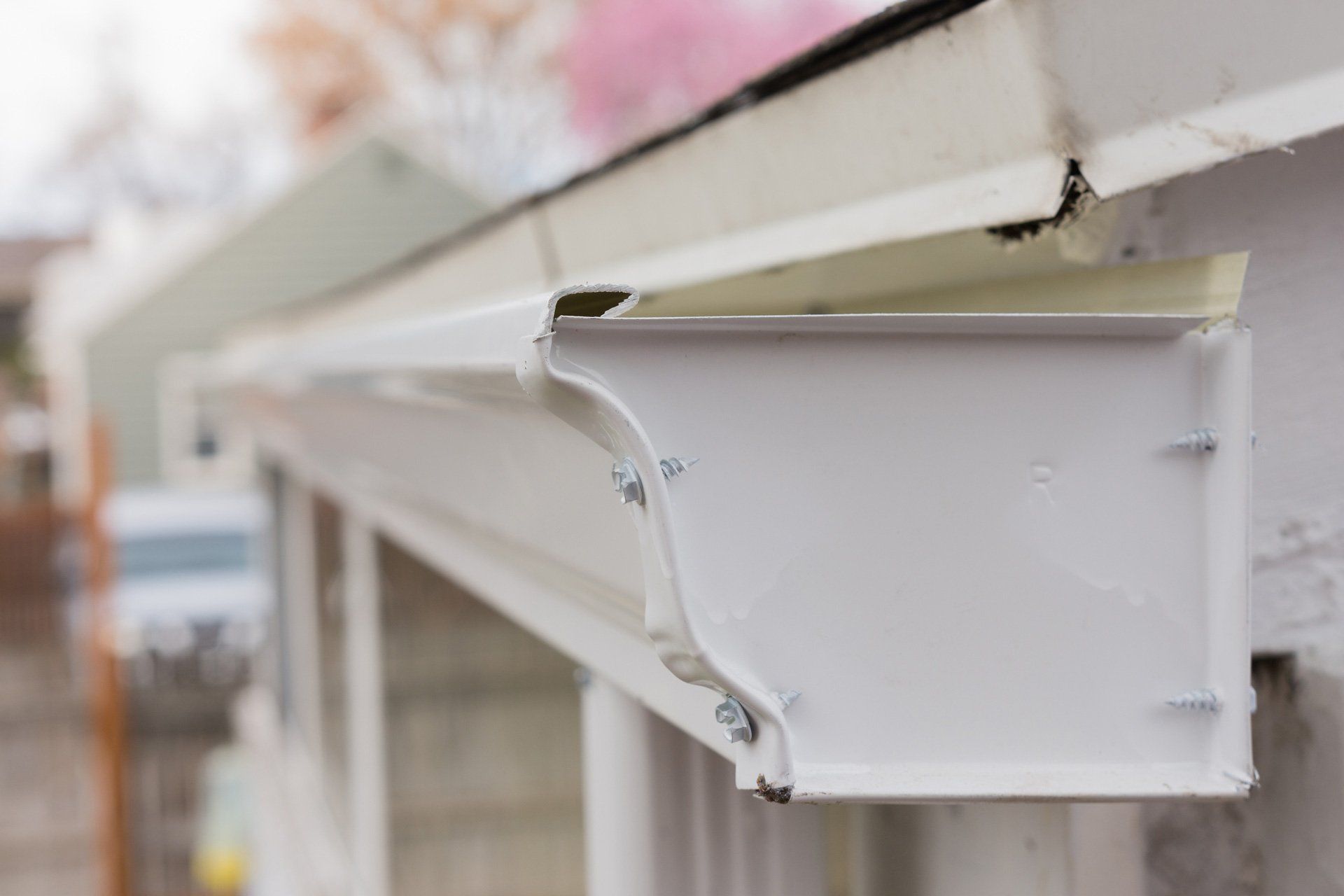 White Gutter Endcap — Ft. Walton Beach, FL — Architectural Gutter Systems