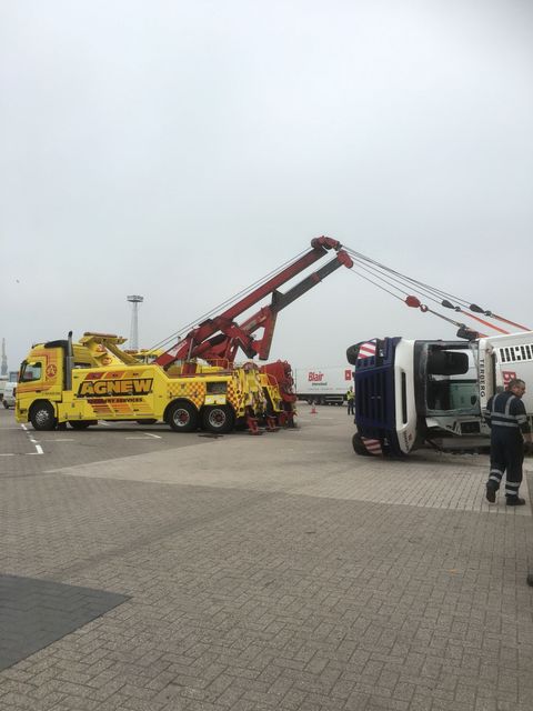Truck in yellow colour