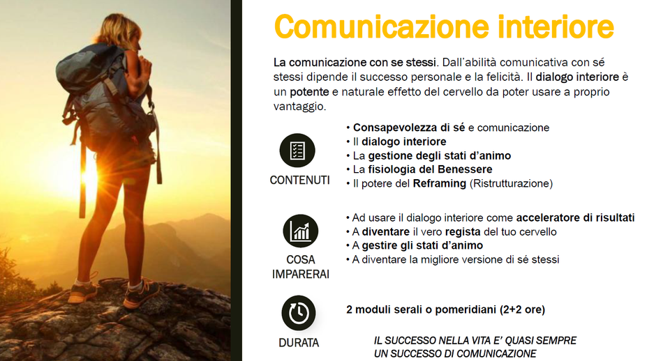 Comunicazione Efficace con sé stessi Comunicazione Efficace con sé stessi