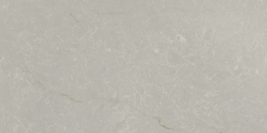 A light gray, matte stone-look texture with subtle white veining and small, speckled mineral patterns.