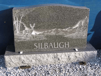 monument - Impala granite die & base with laser etched scene