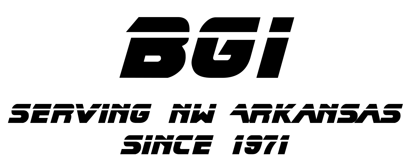 BGI logo: black