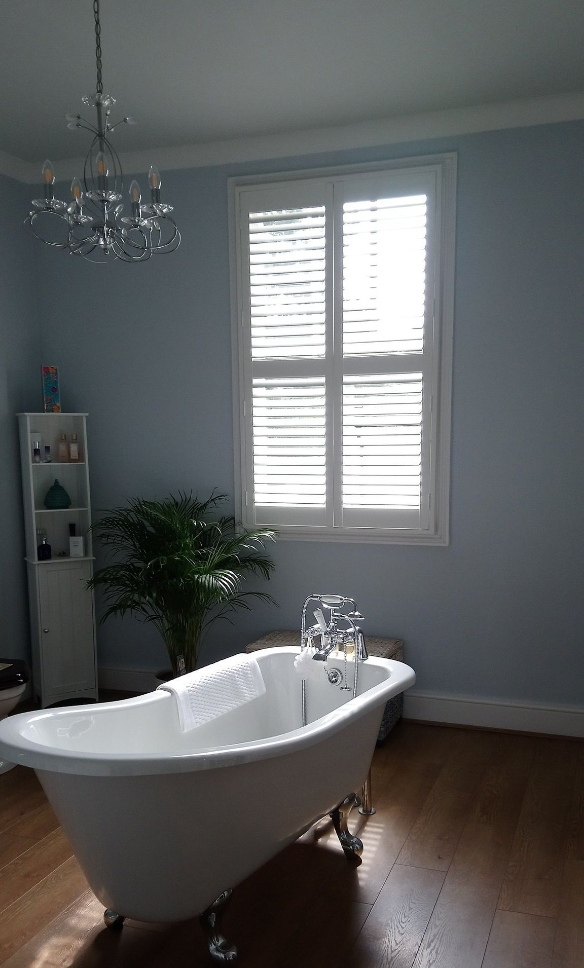 Sutton Coldfield Interior Window Shutters 64mm Slats With a Midrail  Waterproof Plantation Shutters Sutton ColdField  West Midlands  0121 330 1778  Birmingham