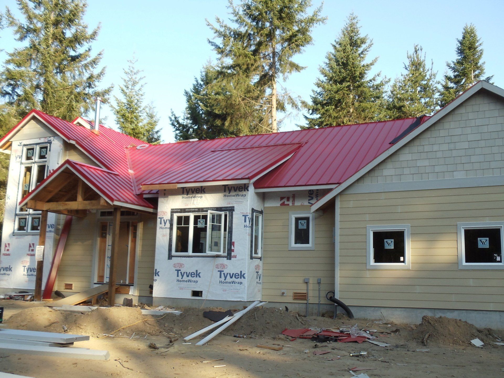 New Red Roof — Olalla, WA — Peninsula Roofing LLC