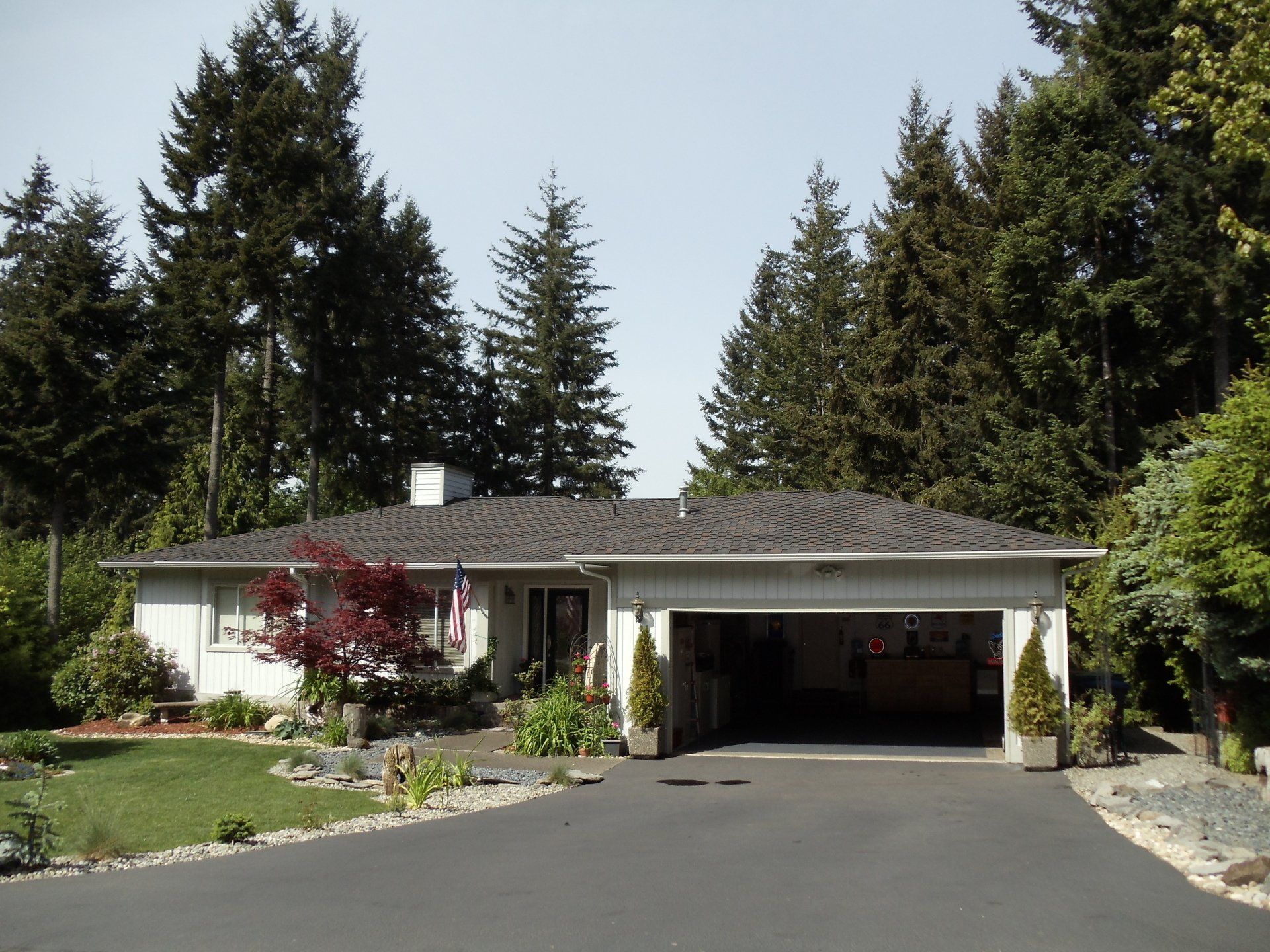 House with Landscaping Lawn — Olalla, WA — Peninsula Roofing LLC