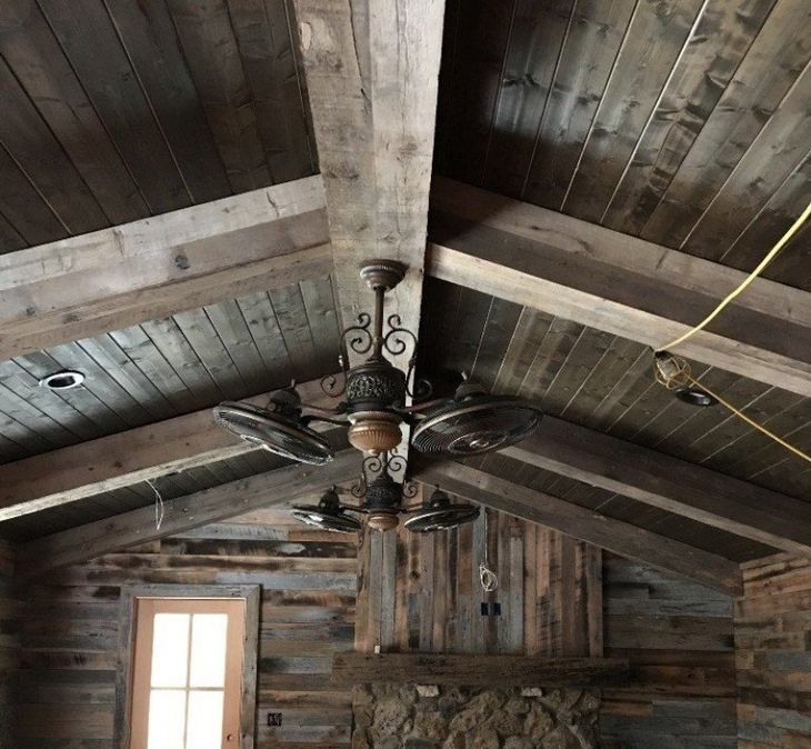 custom beams in a home