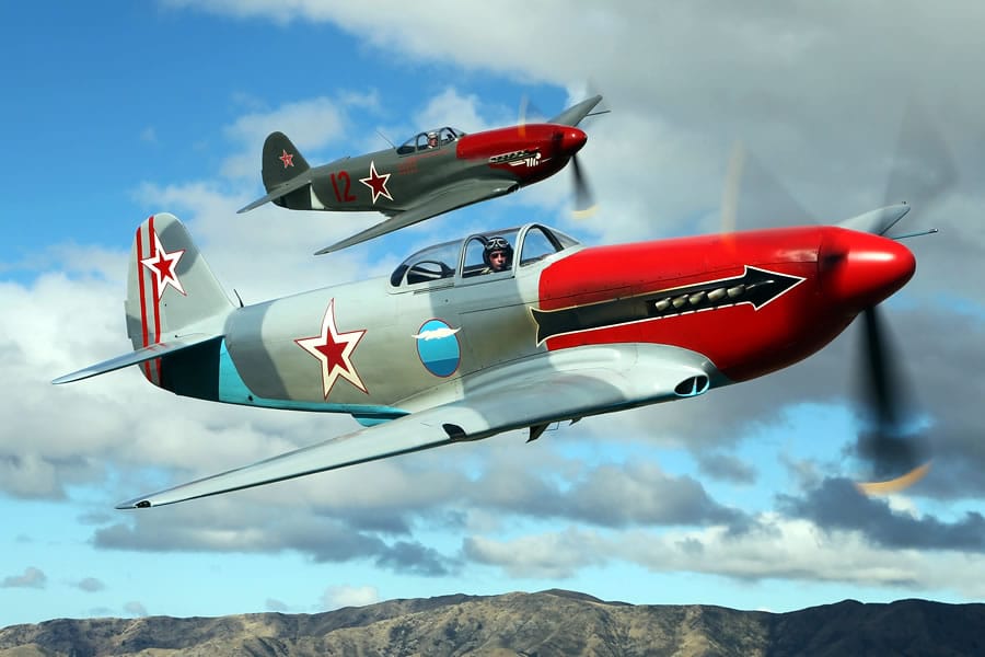 Full Noise Yak 3 fighter plane from Fighter Flights in Marlborough, New Zealand