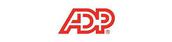 ADP logo in red on a white background.