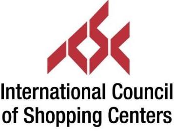The logo for the international council of shopping centers