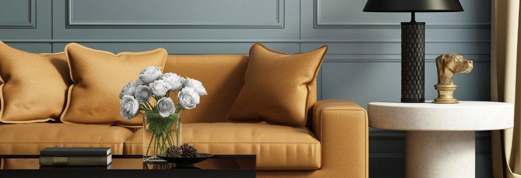 Image of a comfortable living room couch