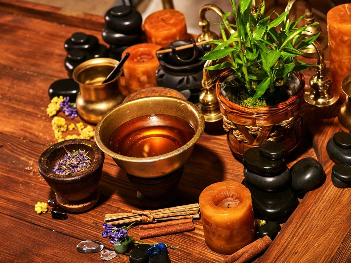 Prodotti per trattamenti di ayurvedica