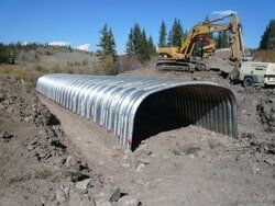 Installation of Aluminum Box Culvert in Saguache County, CO Installation of Aluminum Box Culvert in Saguache County, CO