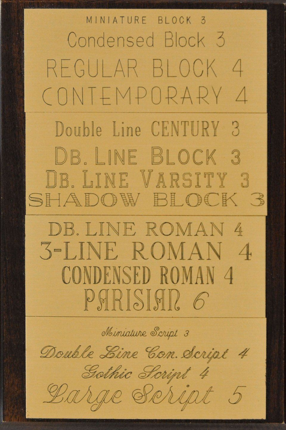 engraving font samples