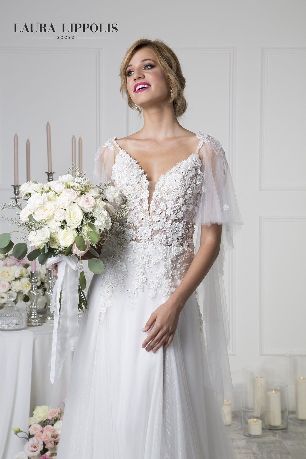 abito da sposa romantico