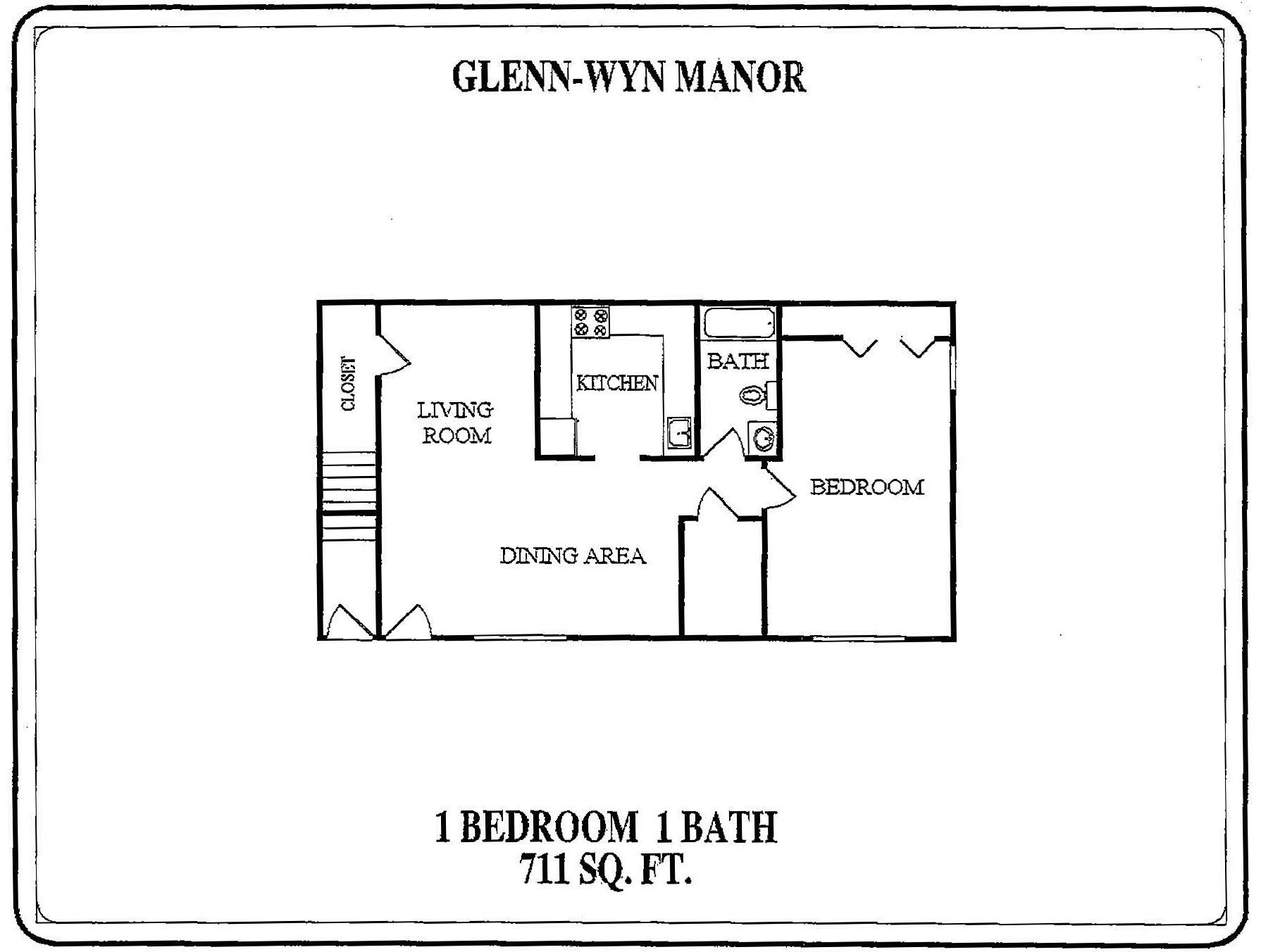 1 Bedroom 1 Bath
