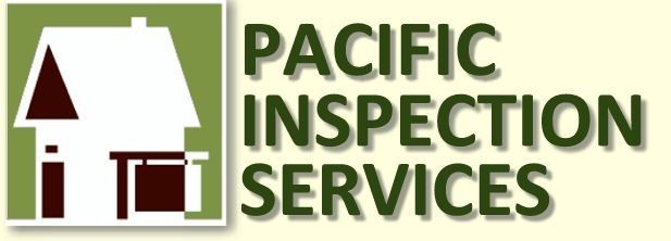 Logo for Pacific Inspection Services. A house icon is on the left, text