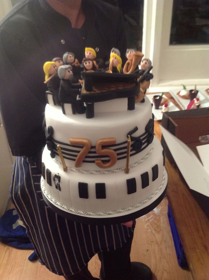 75th Birthday cake