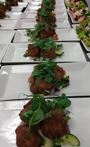 Plated food