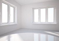 White room with windows