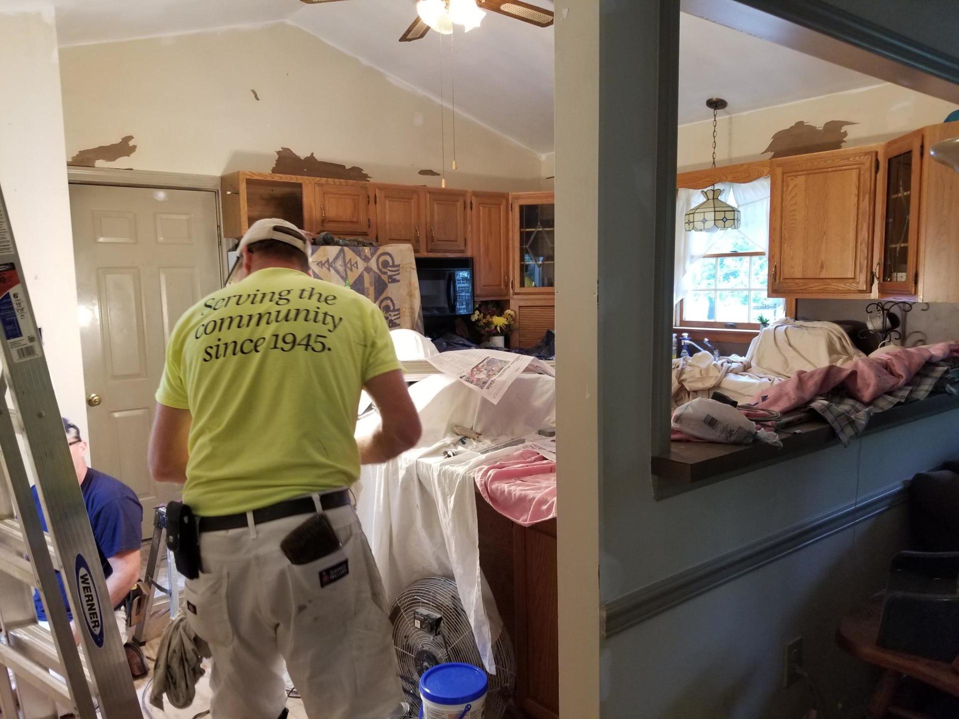Staff Working For Renovation — Newly Renovated House Interior in East Petersburg, PA